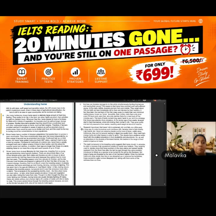 I-blue Education Facebook ad: Stop Paying ₹5,000-₹10,000 for IELTS