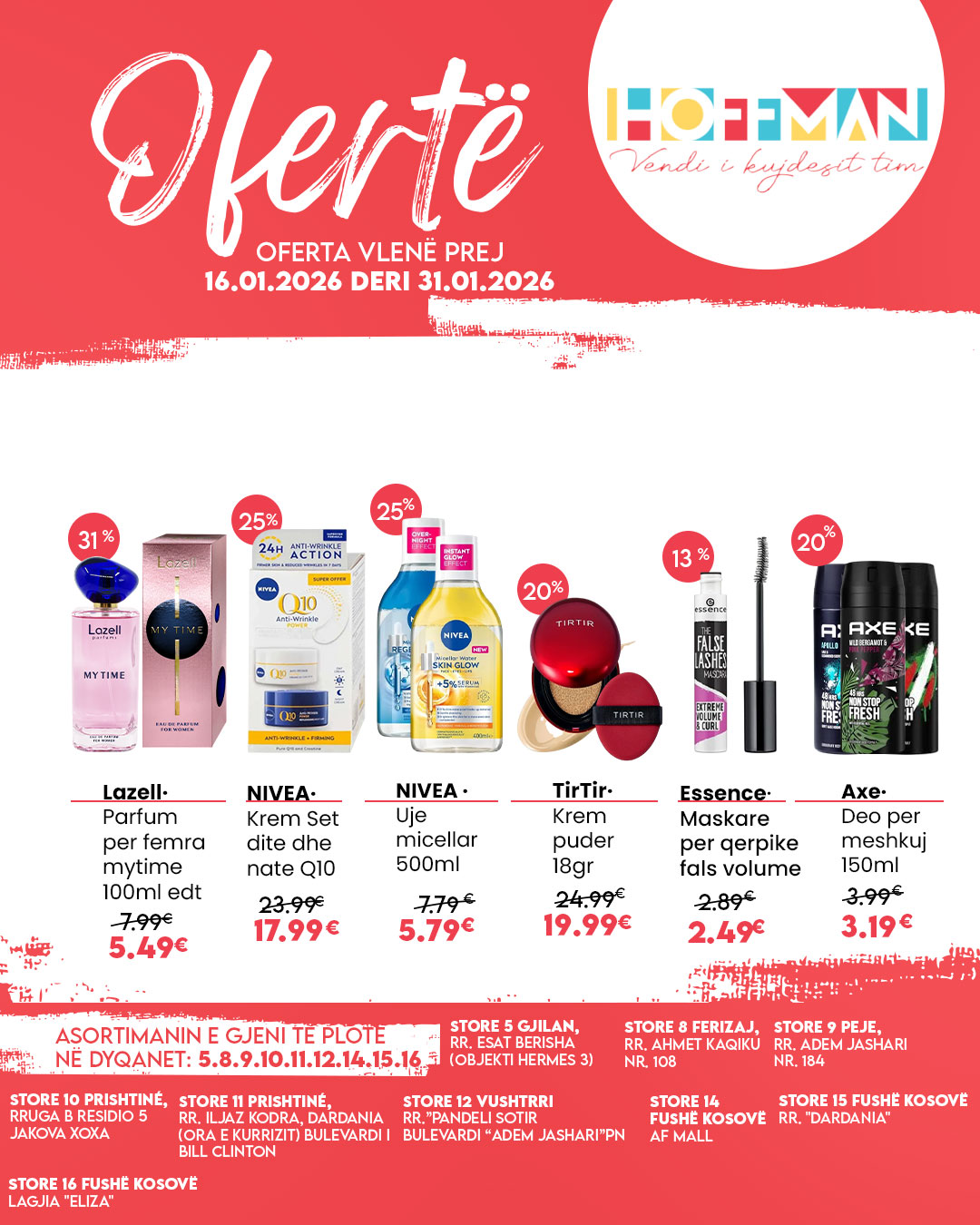 Hoffman Stores Facebook ad: SUPER OFERTA në gamën e gjerë të produkteve…