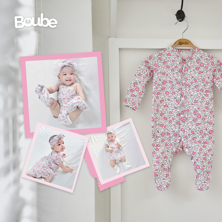 Boube - Newborn & Baby Clothes Facebook ad: 𝐁𝐀̉𝐍 𝐇𝐎̣𝐀 𝐓𝐈𝐄̂́𝐓 𝐌𝐎̛́𝐈