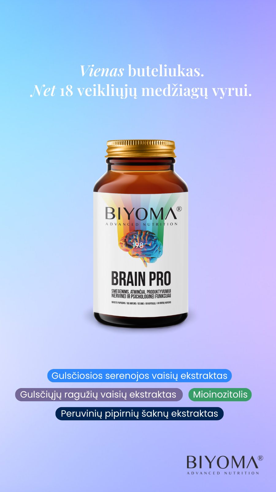 BIYOMA Lietuvoje Facebook ad from Aug 3, 2026