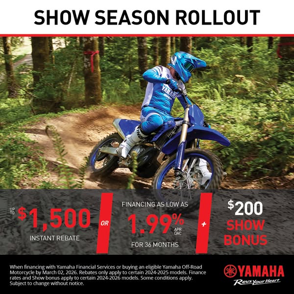 Parkway Powersports Facebook ad: Yamaha YZ450F Deals