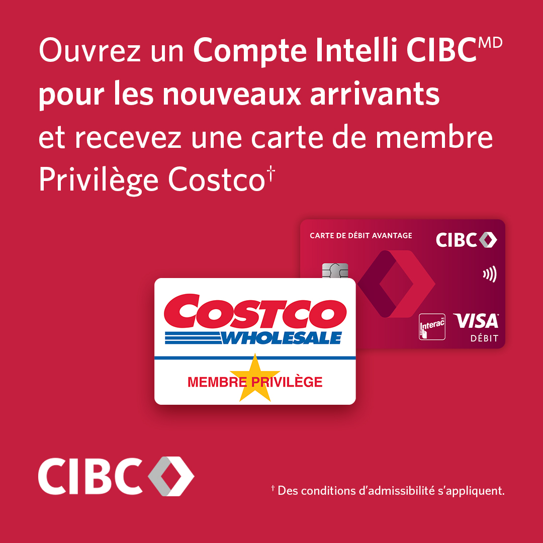 CIBC Facebook ad: Forfait bancaire CIBC nouveaux arrivants
