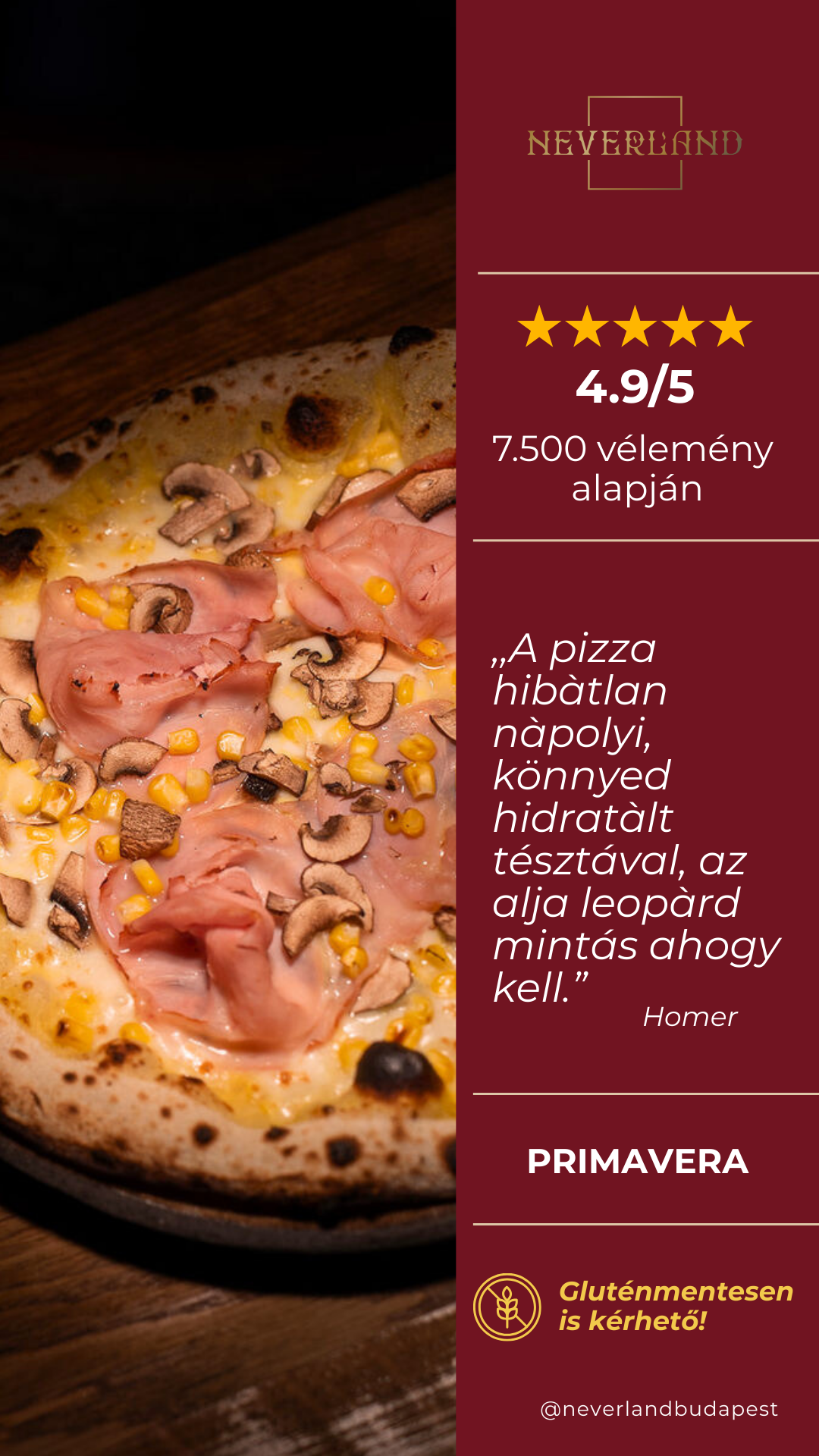 Neverland Bar • Escape Room • Pizzeria Facebook ad