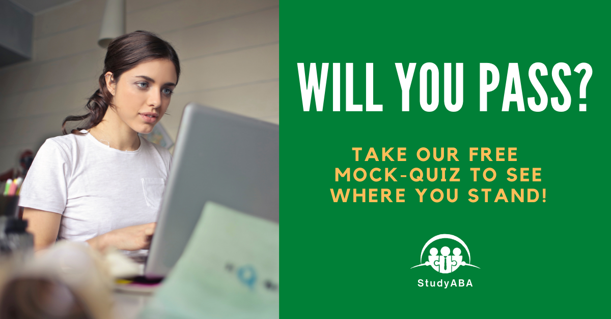 Study ABA Facebook ad: Take our FREE quiz now!