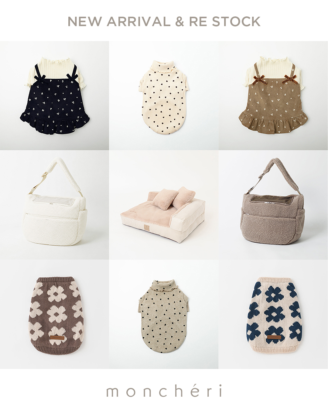 Monchéri Facebook ad: ドッグウェアmonchéri新作アイテム販売開始!