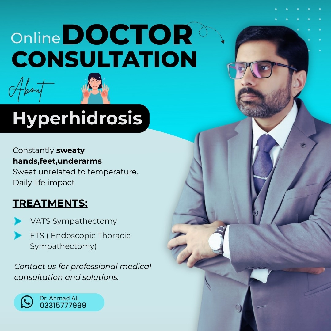 Dr. Ahmad Ali Chest Surgeon Facebook ad: Dry Hands & Feet Forever: ETS Surgery Transforms…