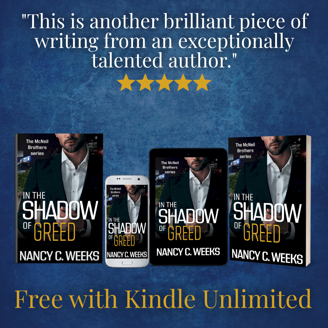 Nancy C. Weeks Facebook ad: Romance Suspense Series | KINDLE UNLIMITED