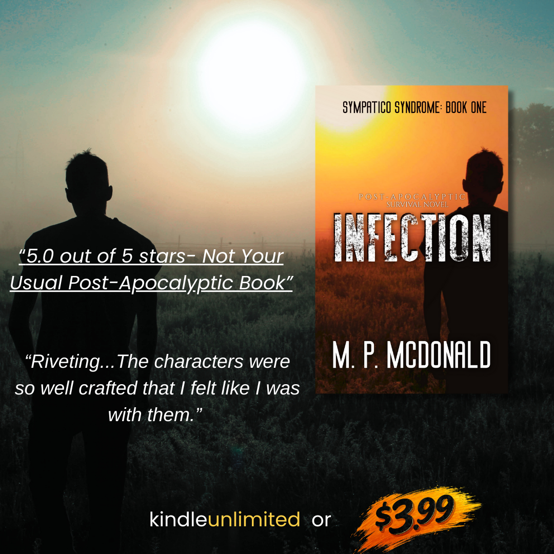 M.P. McDonald Facebook ad: A Pandemic Thriller-Done Right