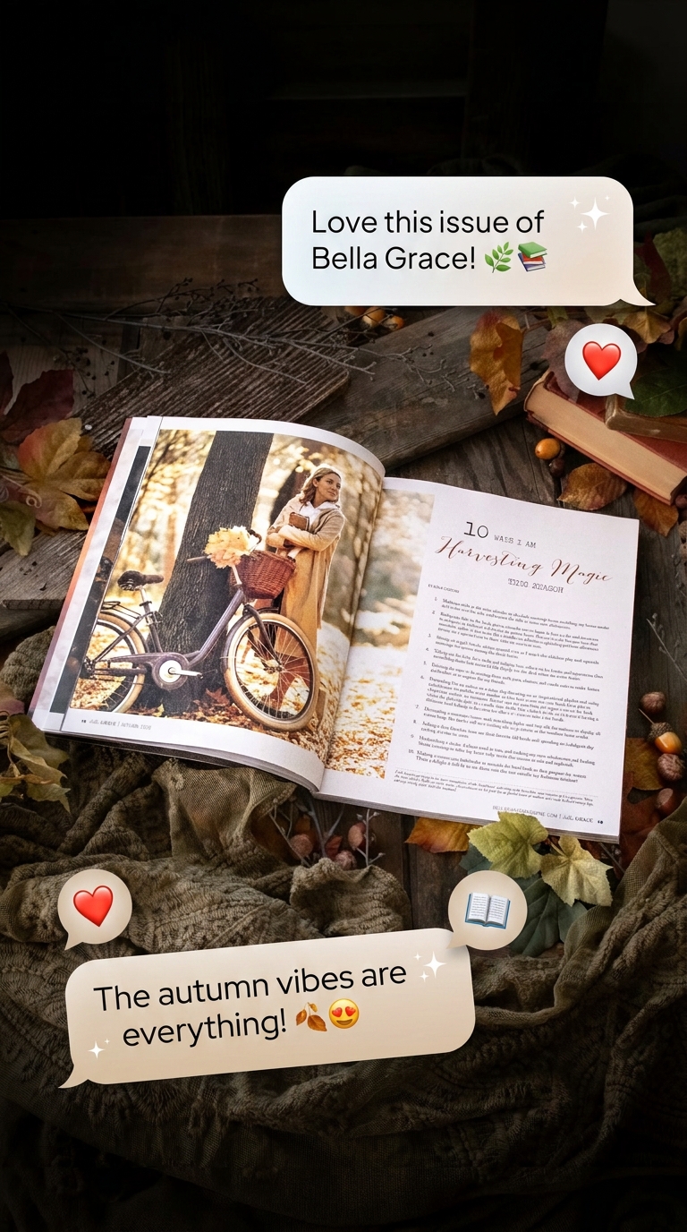 Bella Grace Magazine Facebook ad: Your Autumn Invitation to Slow Down