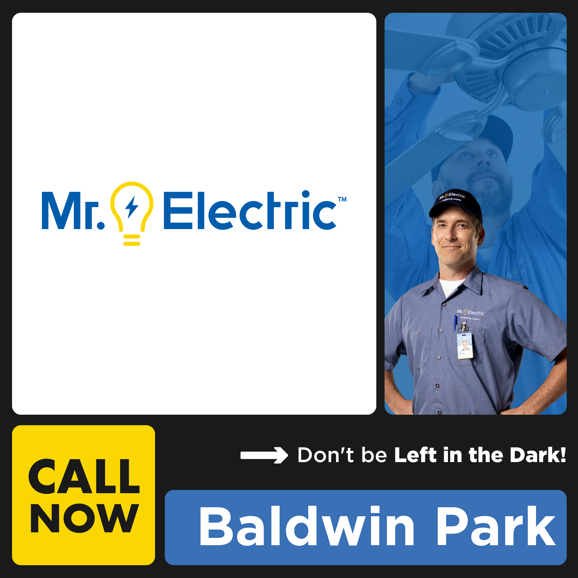 Mr Electric of Winter Park Facebook ad: Mr. Electric Does It Right