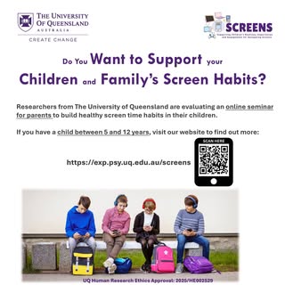Screens research project Facebook ad