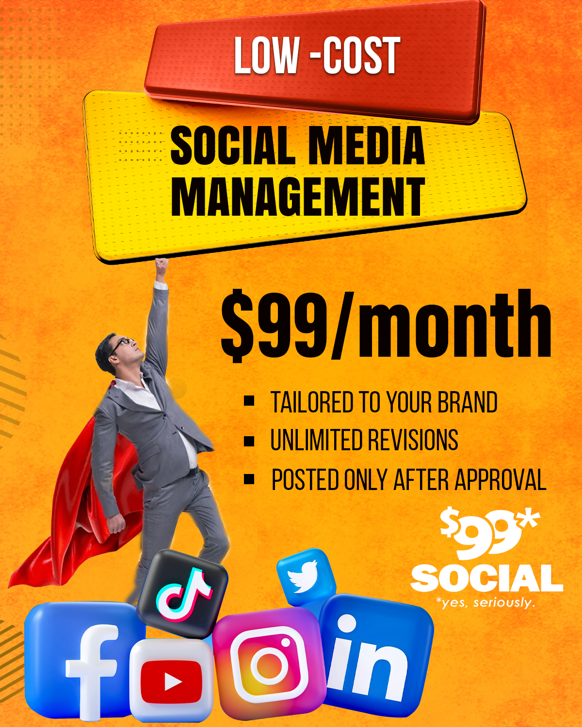 99DollarSocial.com Facebook ad