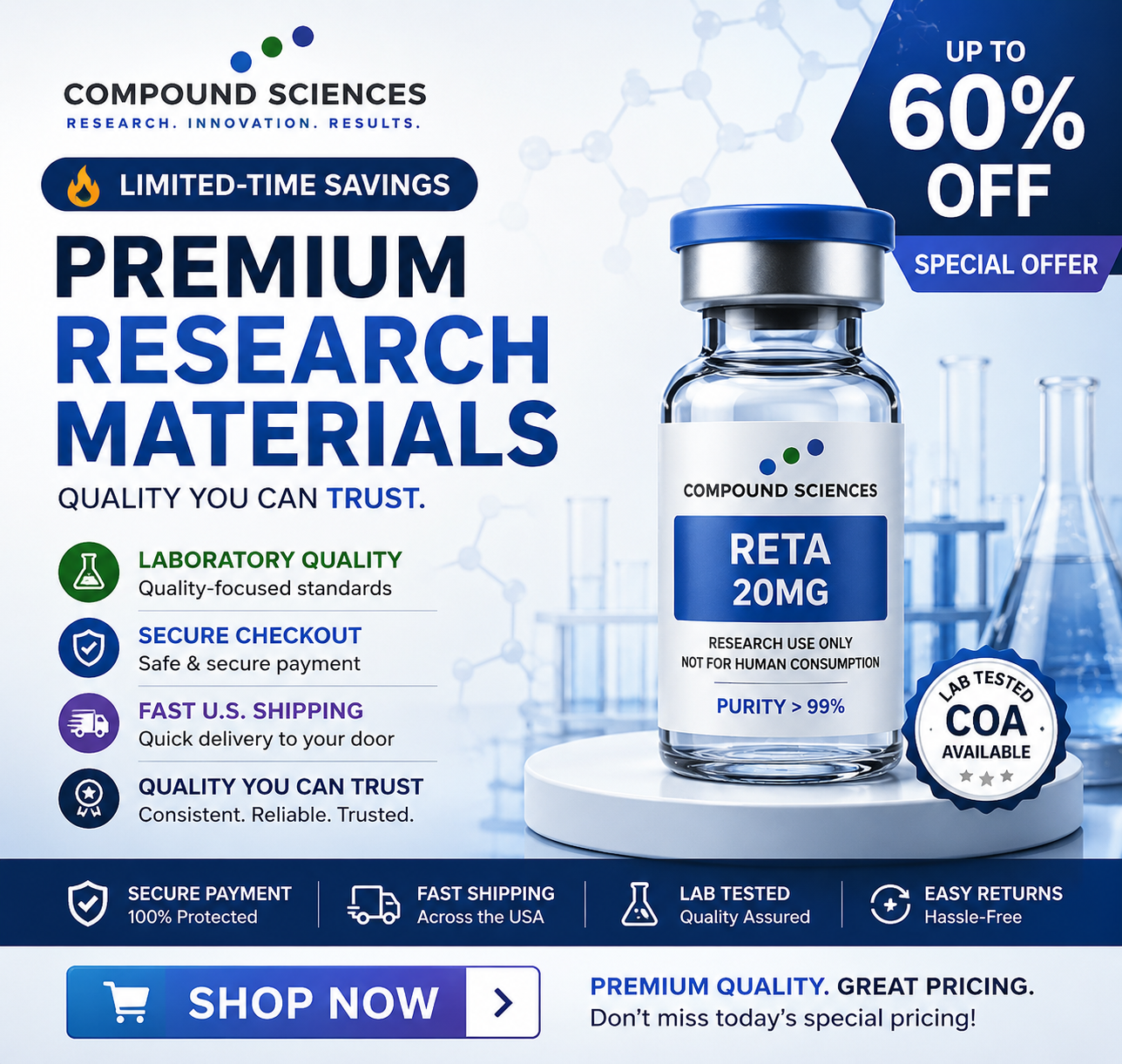 Compound Sciences Facebook ad from Jul 8, 2026
