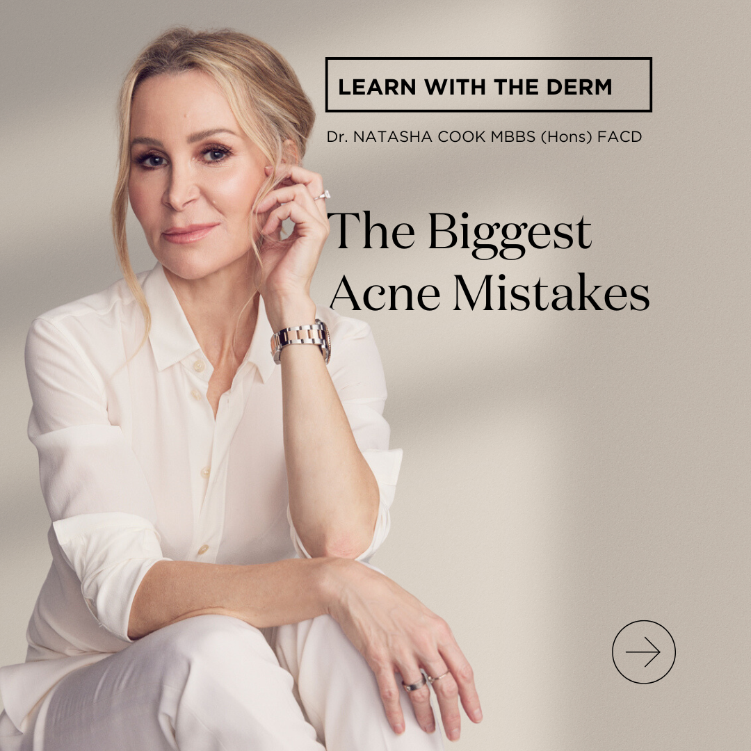 Dr Natasha Cook Facebook ad: The skin care industry is FULL of misinformation.