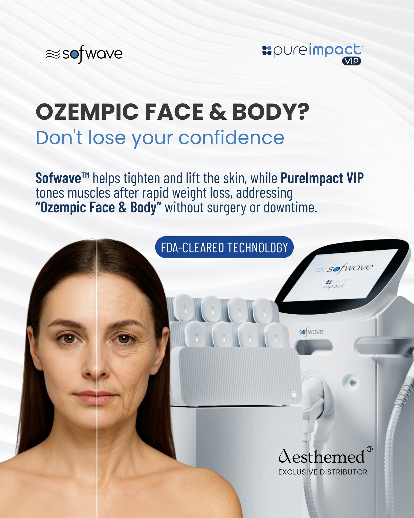 Sofwave Balkans Facebook ad: Rapid weight loss can sometimes leave behind loose…