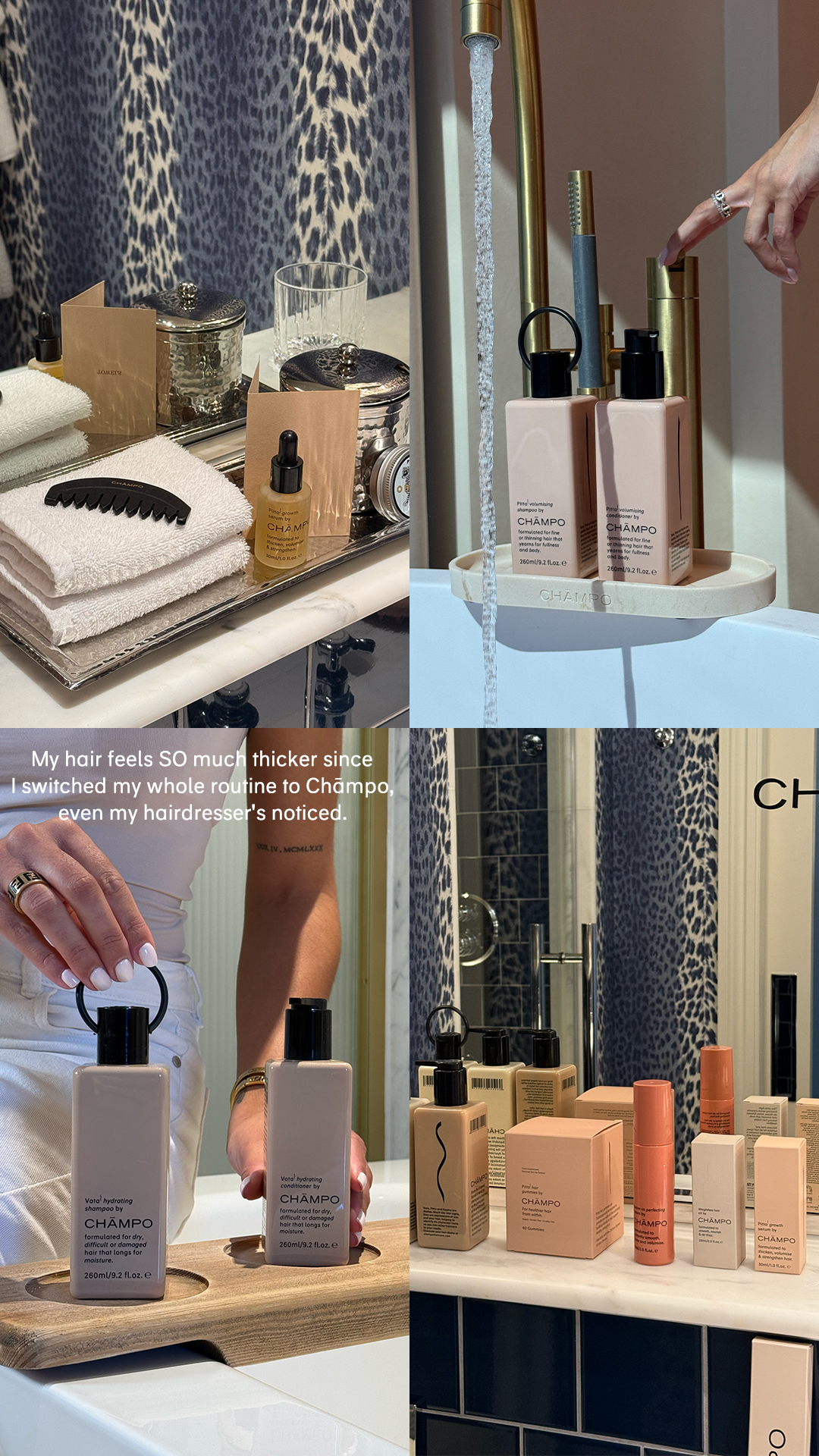Chāmpo Haircare Facebook ad