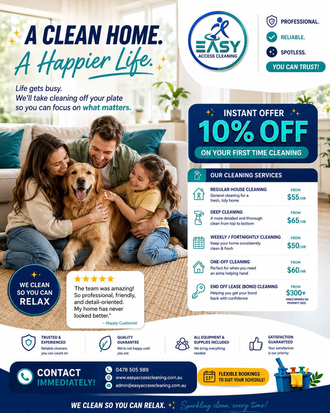 Easy Access Cleaning Facebook ad