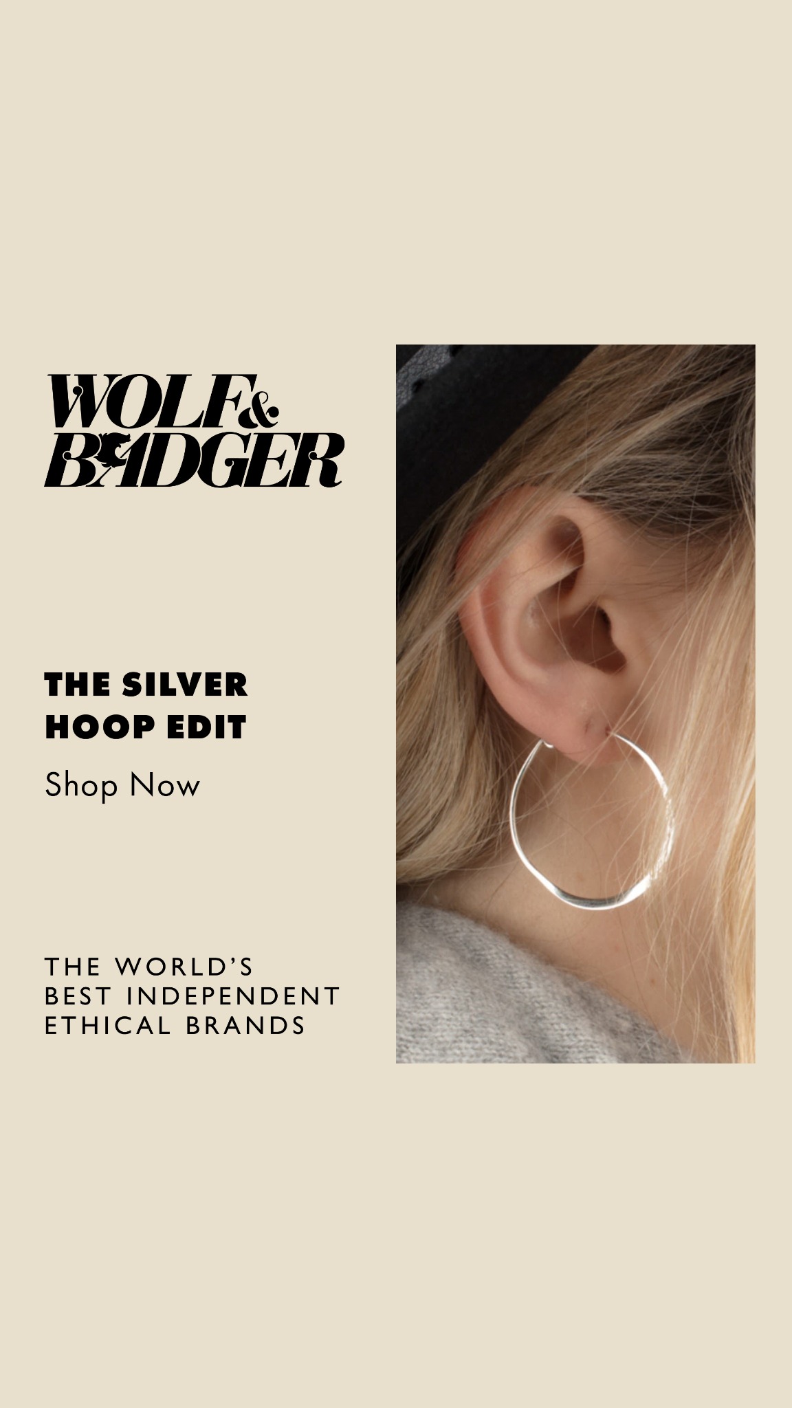 Wolf & Badger Facebook ad