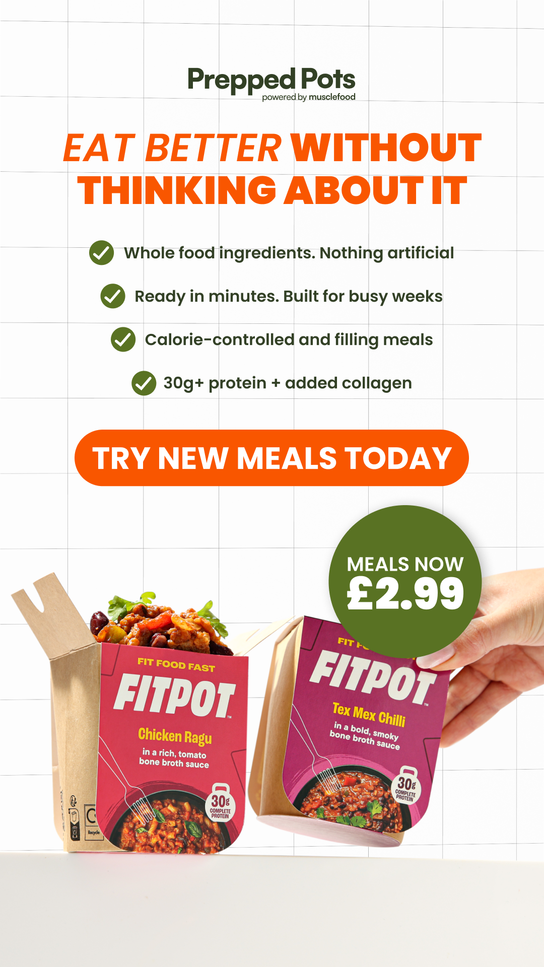 Prepped Pots Facebook ad