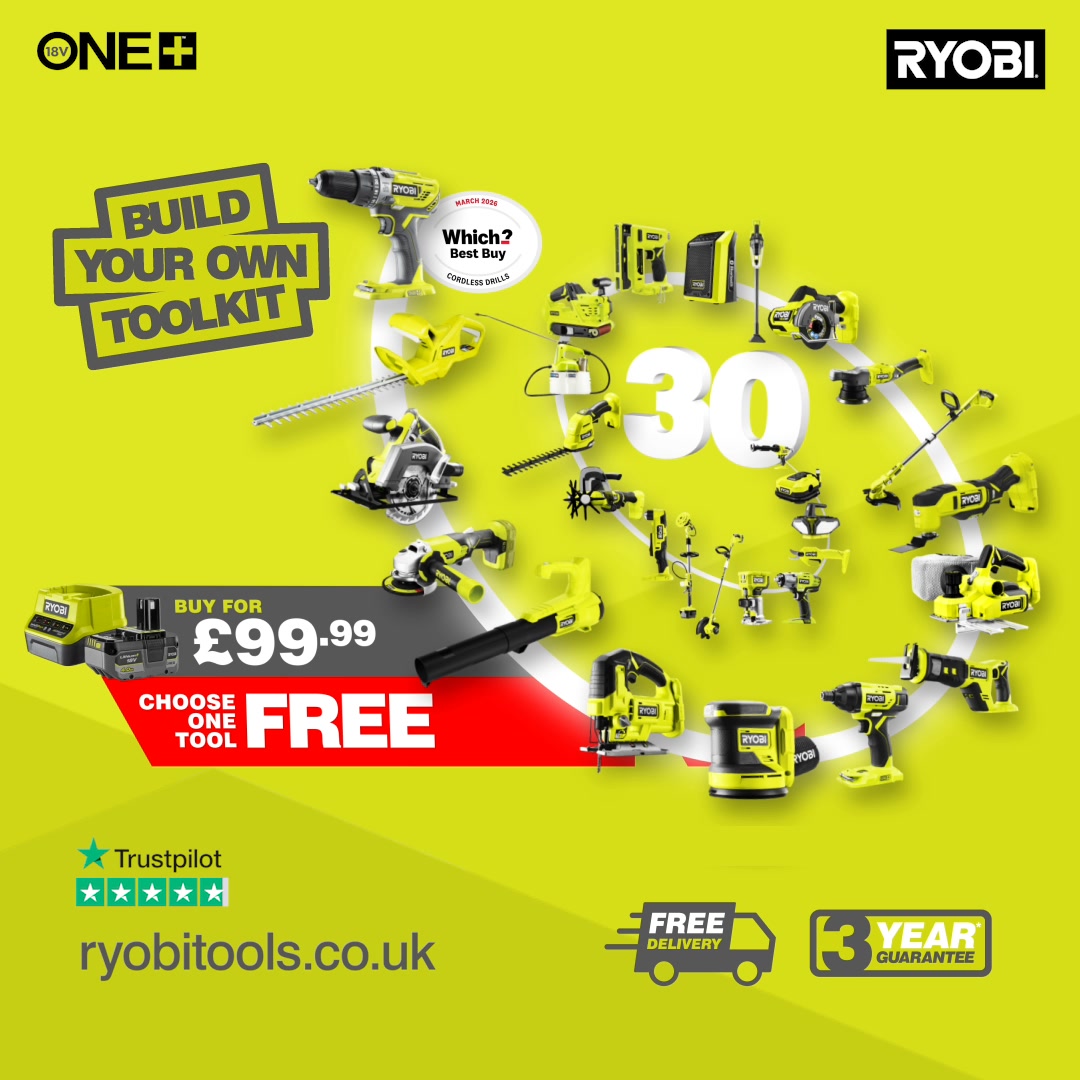 Ryobi Tools UK Facebook ad: Build Your Own Toolkit!