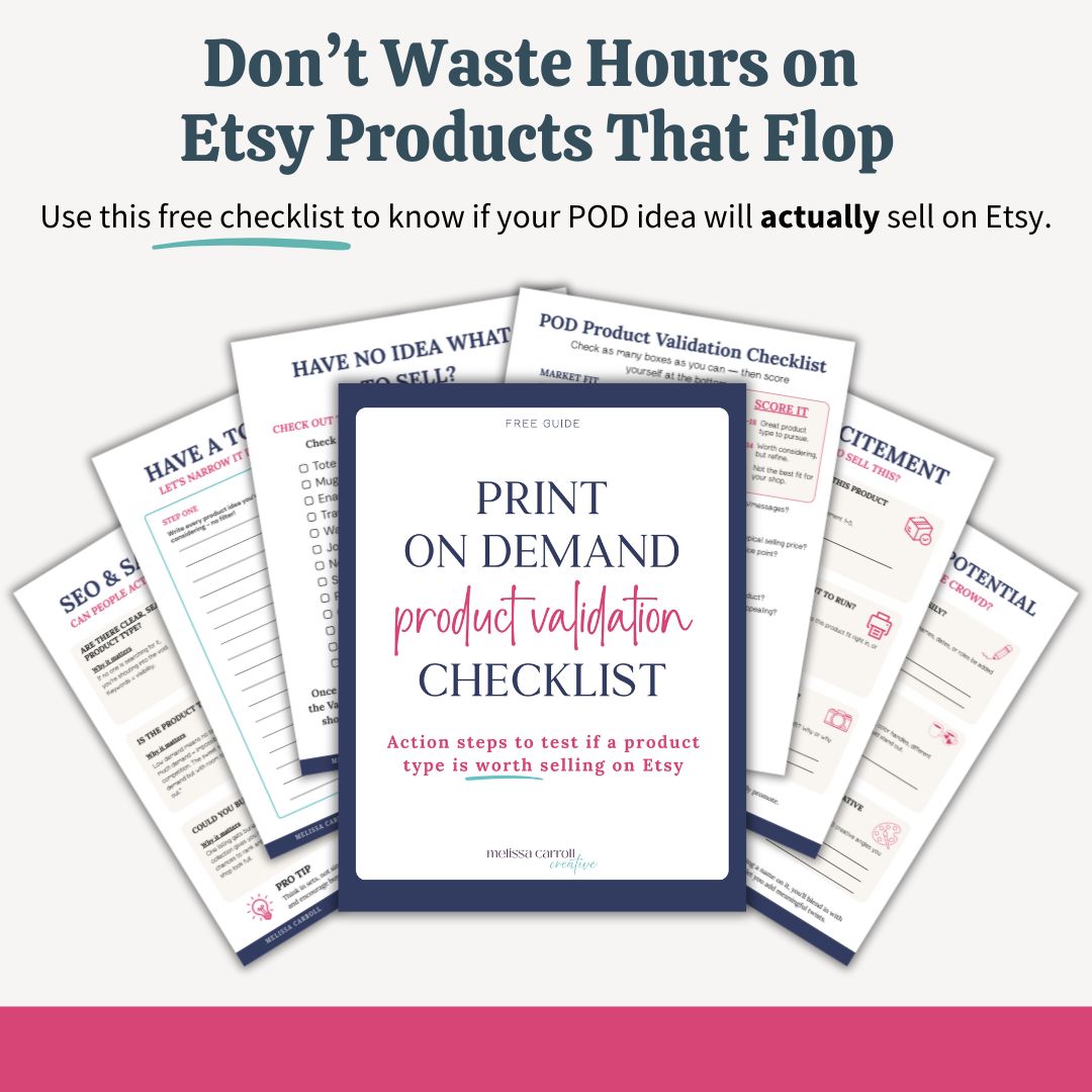 Melissa Carroll • The Etsy Educator Facebook ad: No More Guessing -- Use This Free Checklist!