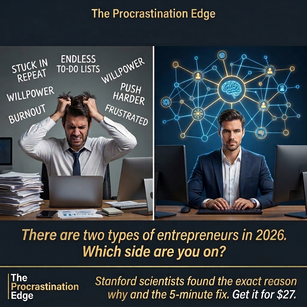 The Procrastination Edge Facebook ad: The science they buried for 8 years.