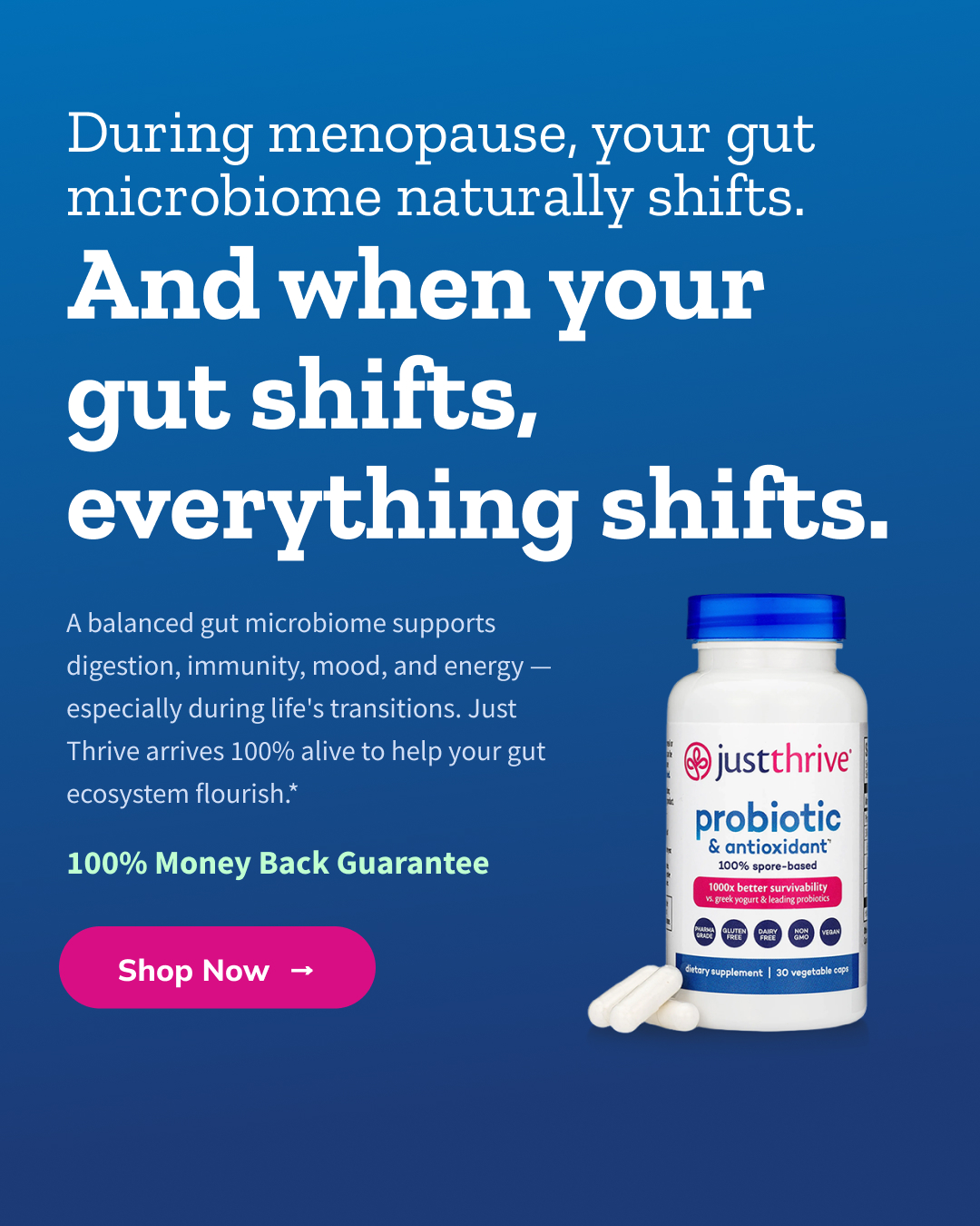 Just Thrive Facebook ad