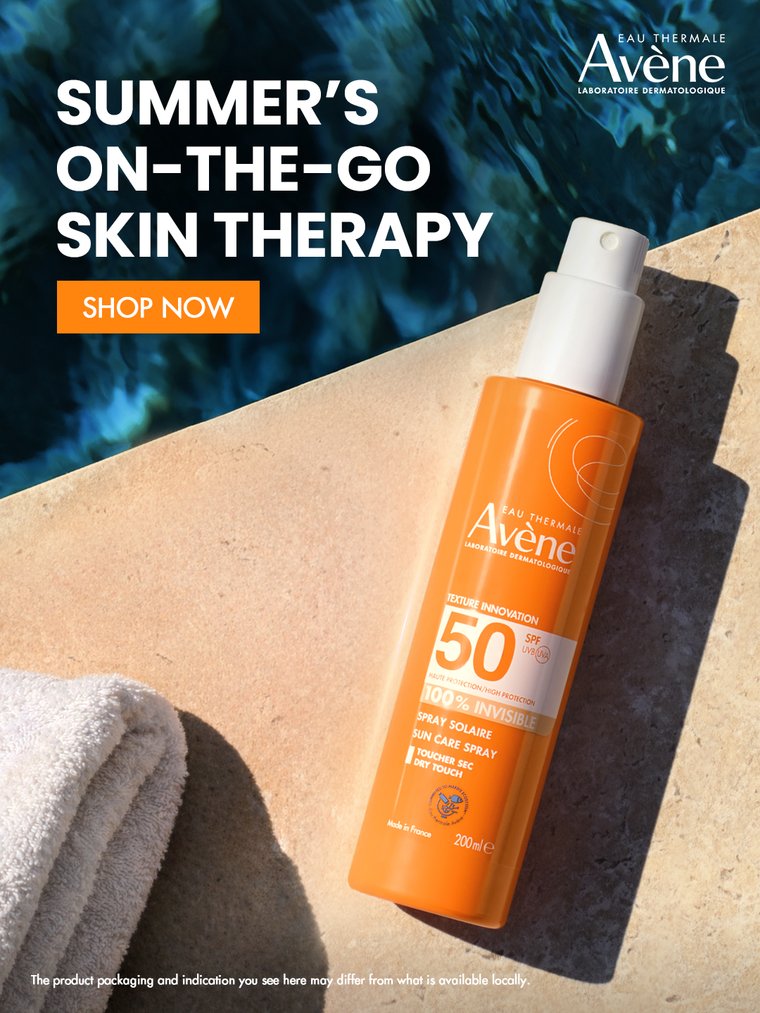 Eau Thermale Avène Facebook ad: Sun Therapy, Anywhere