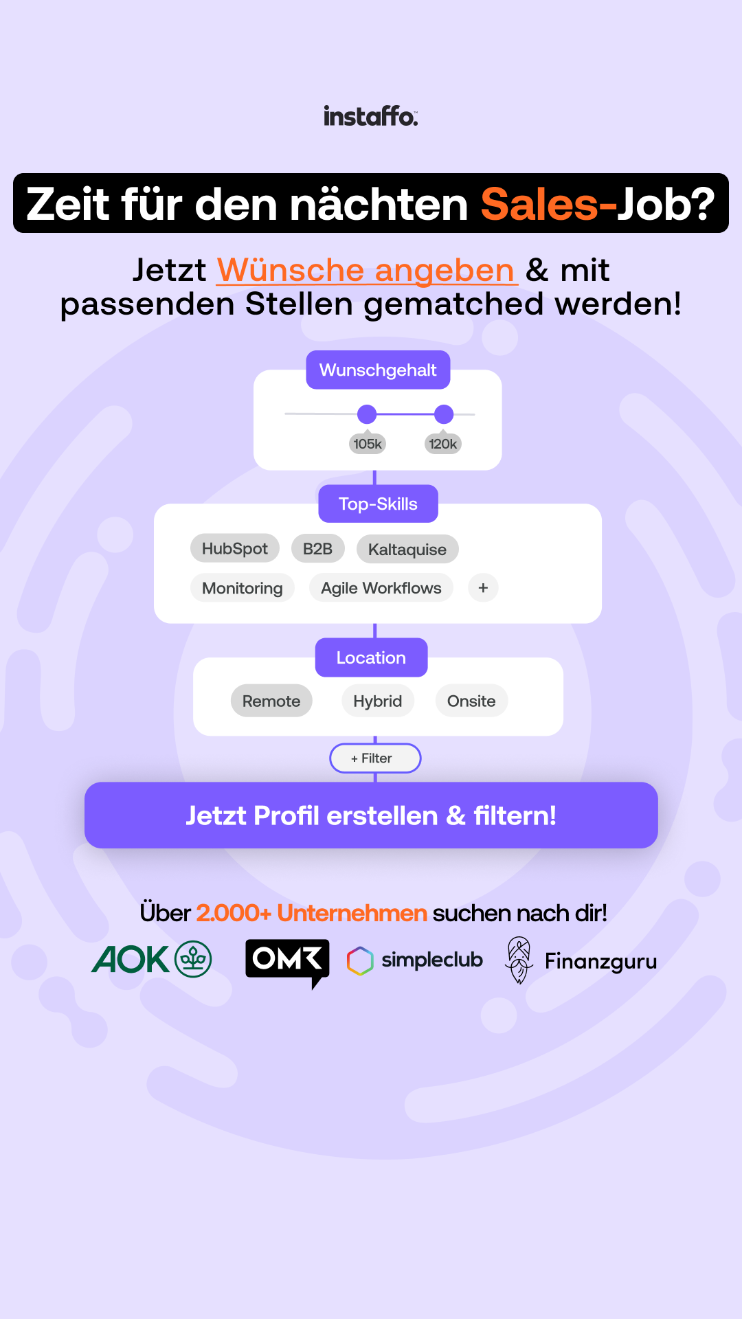 instaffo Facebook ad