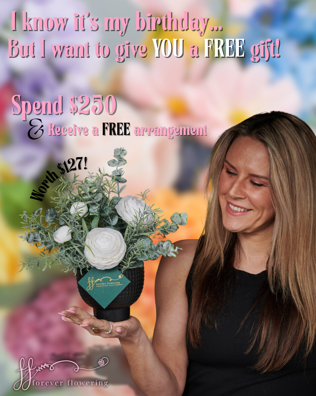 Forever Flowering Facebook ad