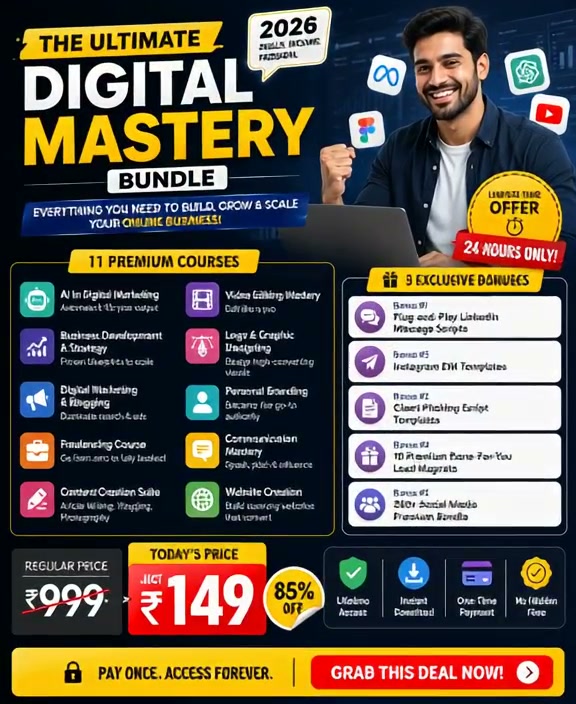 Digital marketing zone Facebook ad: We’ve bundled EVERYTHING you need to master high-income…
