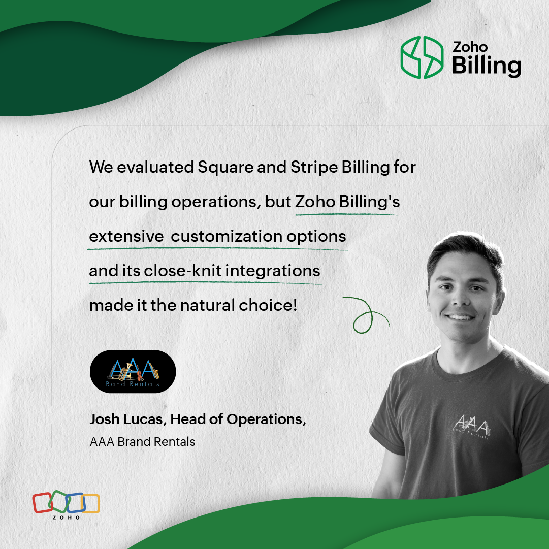 Zoho Billing Facebook ad