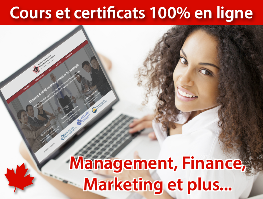 Académie Canadienne en Management et Technologie. Facebook ad: Cours en comptabilité, gestion, marketing et +