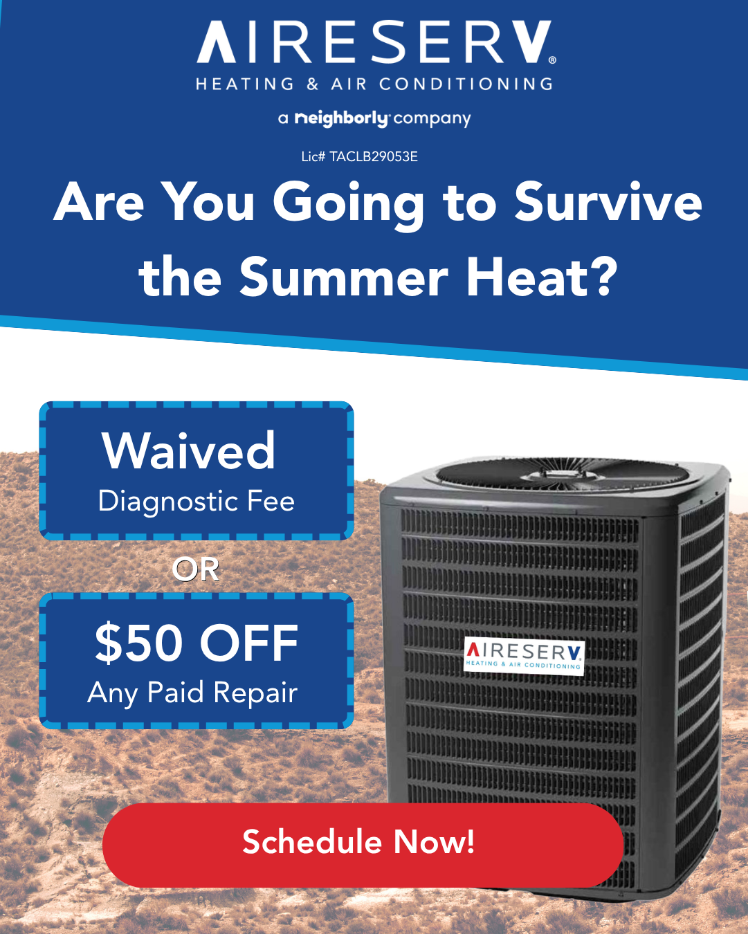 Aire Serv of Houston Northwest Facebook ad: Don't Wait for Your AC to Break, Contact Us Today