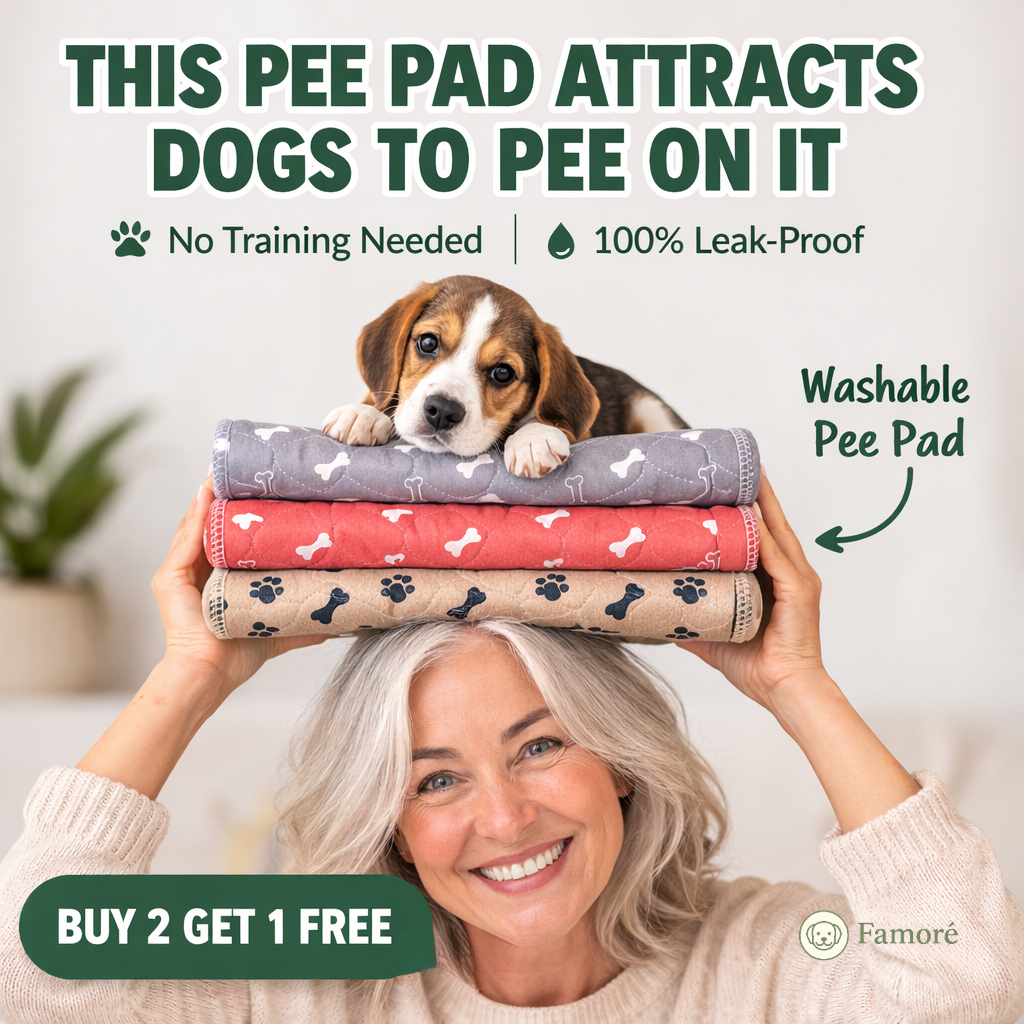 Famoré Pet Facebook ad: FREE PAD WITH EVERY BUNDLE