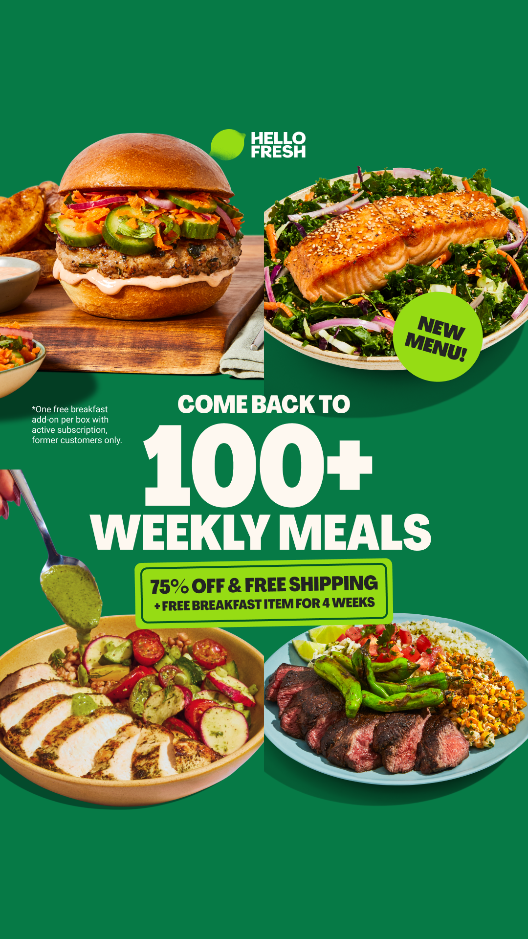 HelloFresh Facebook ad