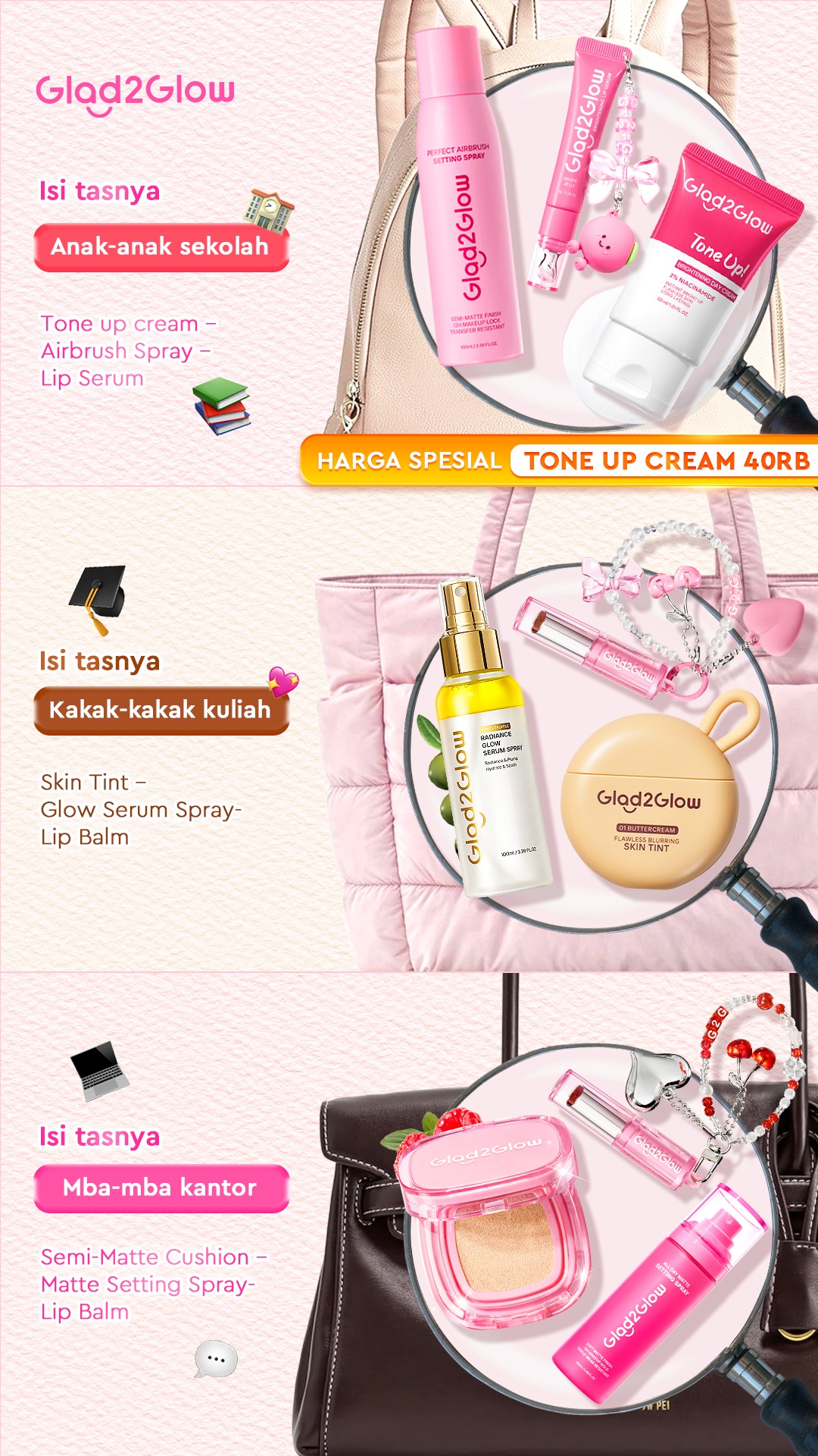 Glad 2 Glow.Indonesia  Facebook ad