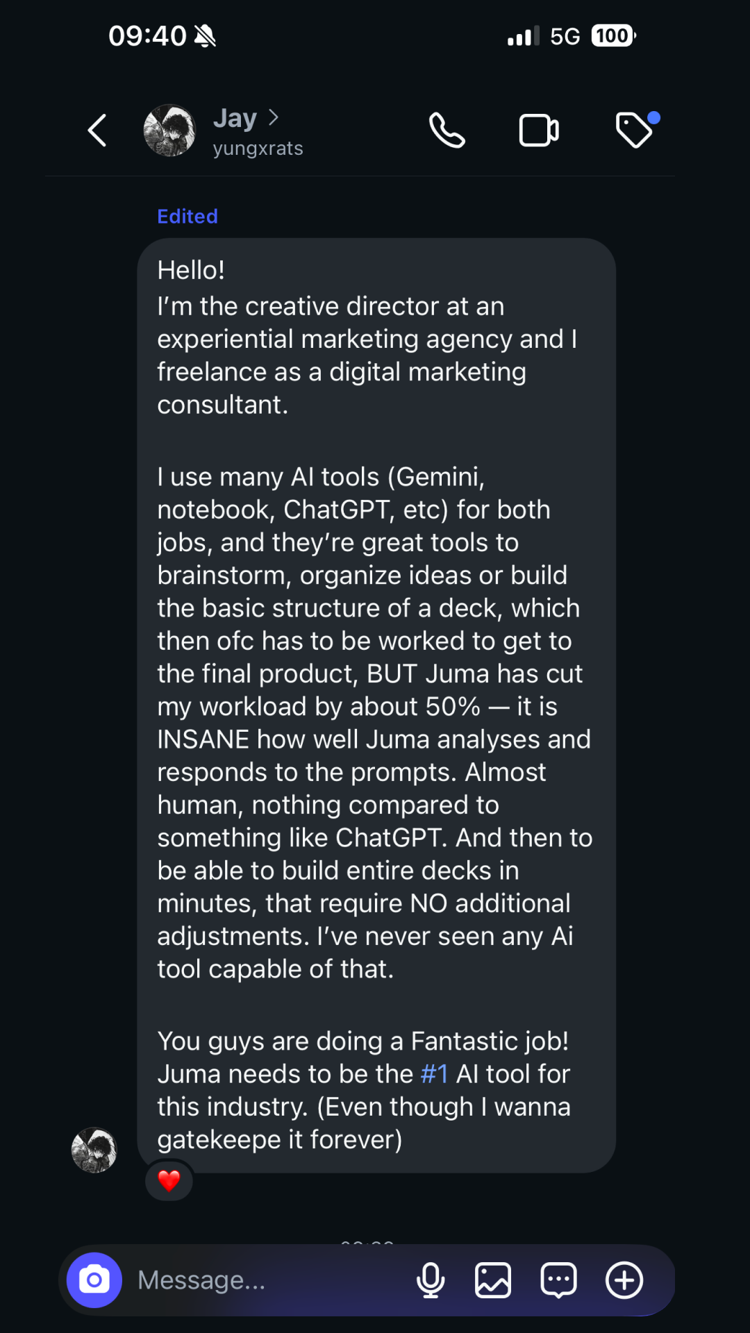 Juma Facebook ad: The AI tool worth gatekeeping.