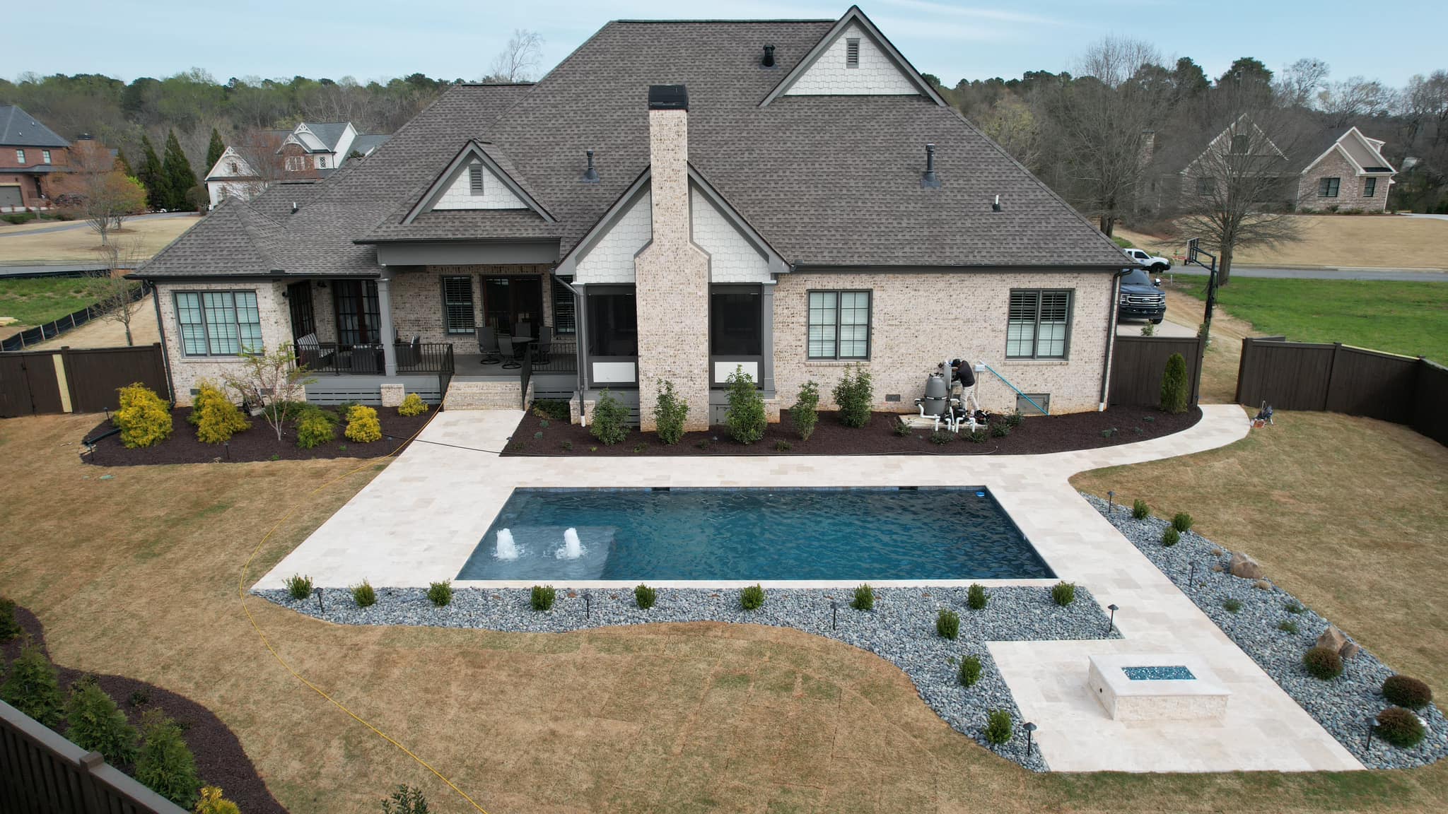 Iconic PoolScapes Facebook ad: Free Estimate