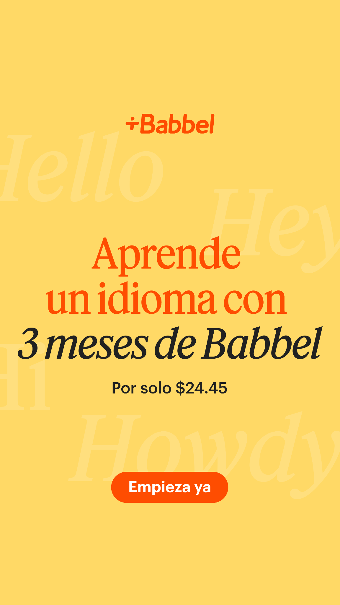Babbel Facebook ad
