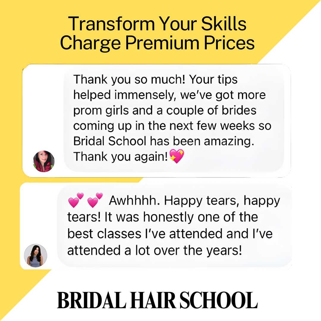 Rachel.thebridalstylist Facebook ad: Bridal Hair Made Easy