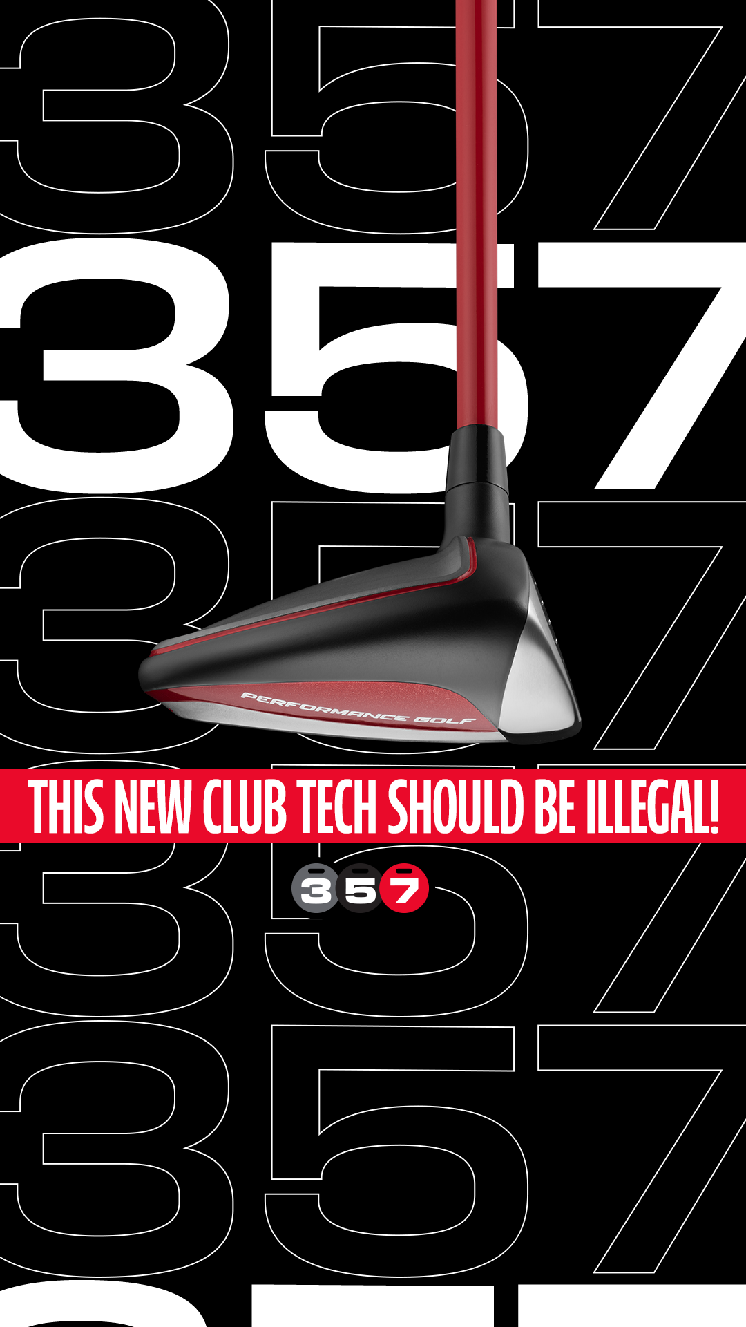 Performance Golf Facebook ad