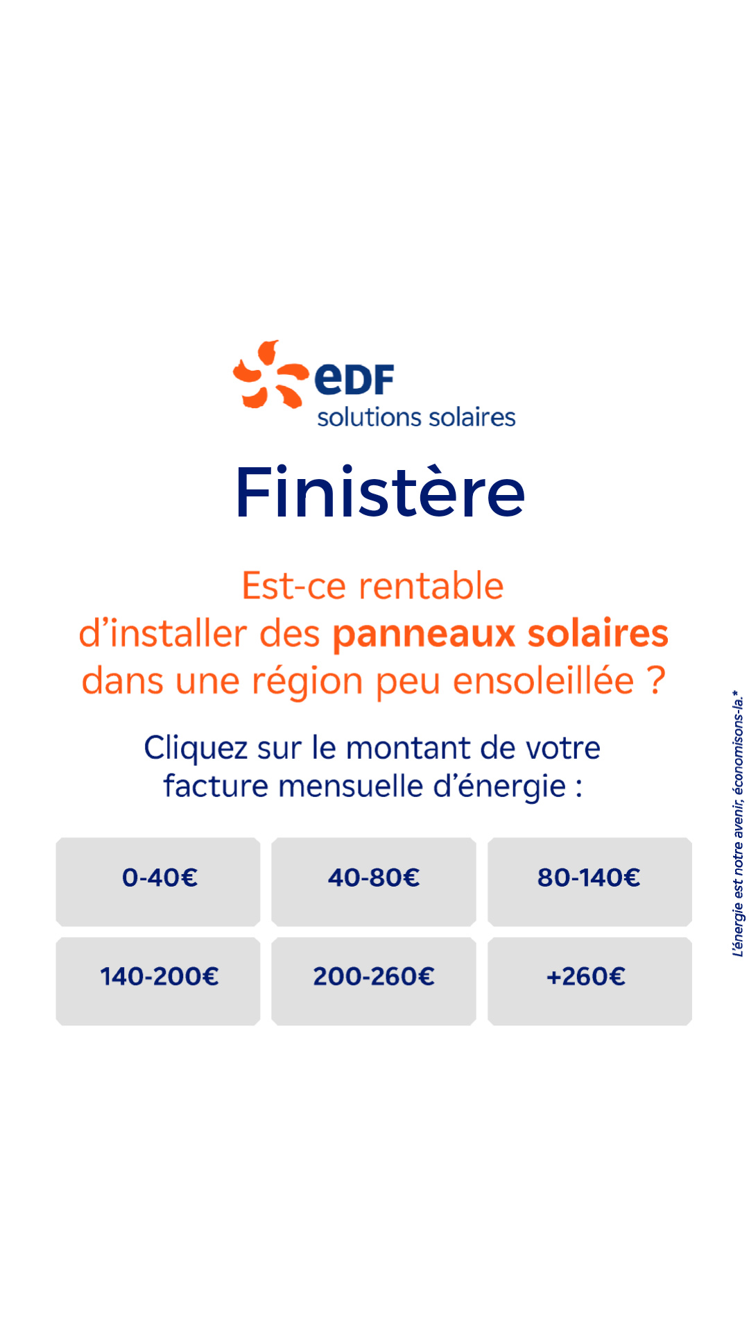 Mes offres EDF solutions solaires Facebook ad