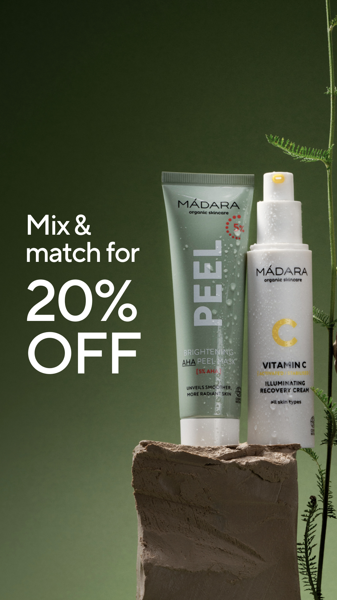 Mádara Organic Skincare Facebook ad