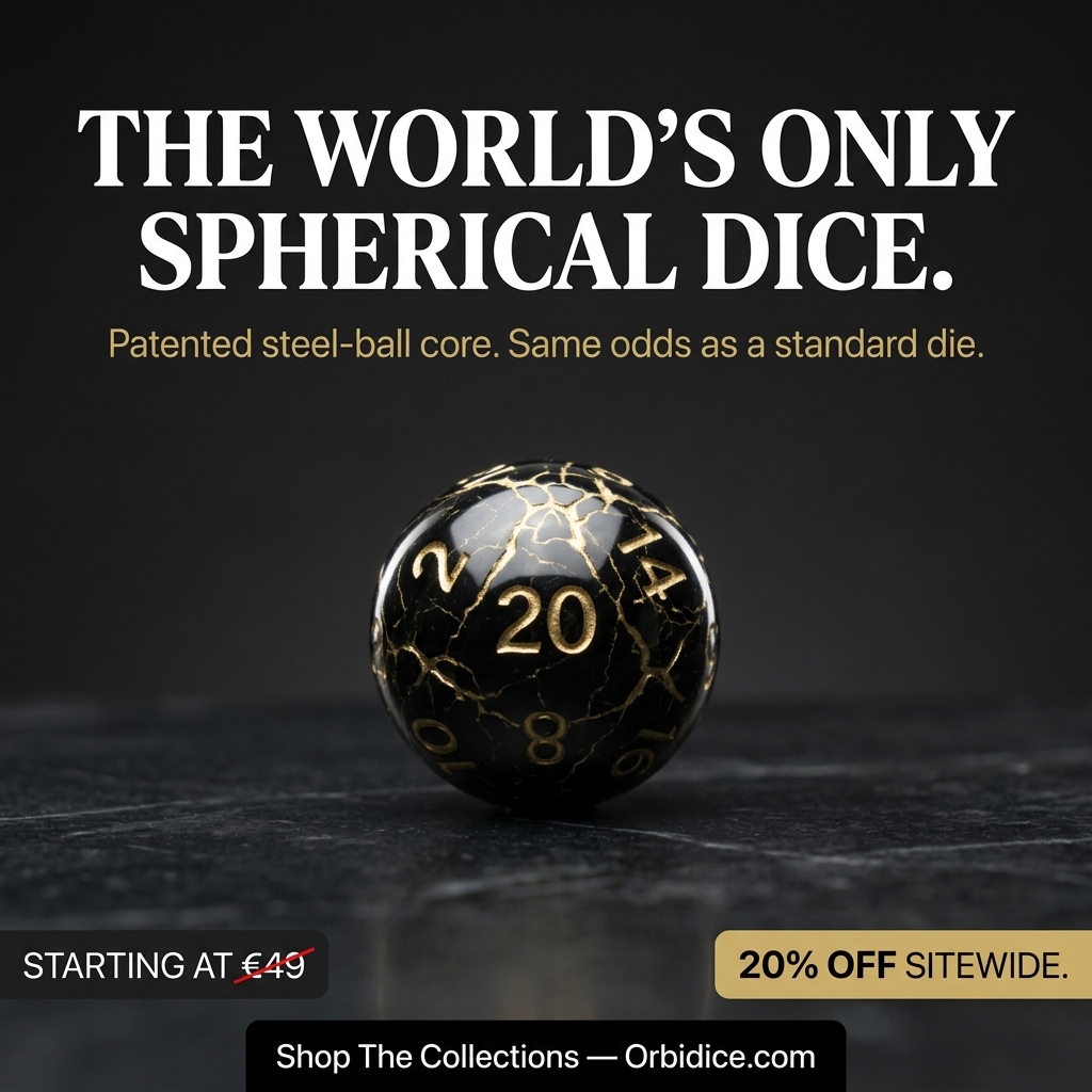 Orbidice Facebook ad: Dice collectors going wild for this