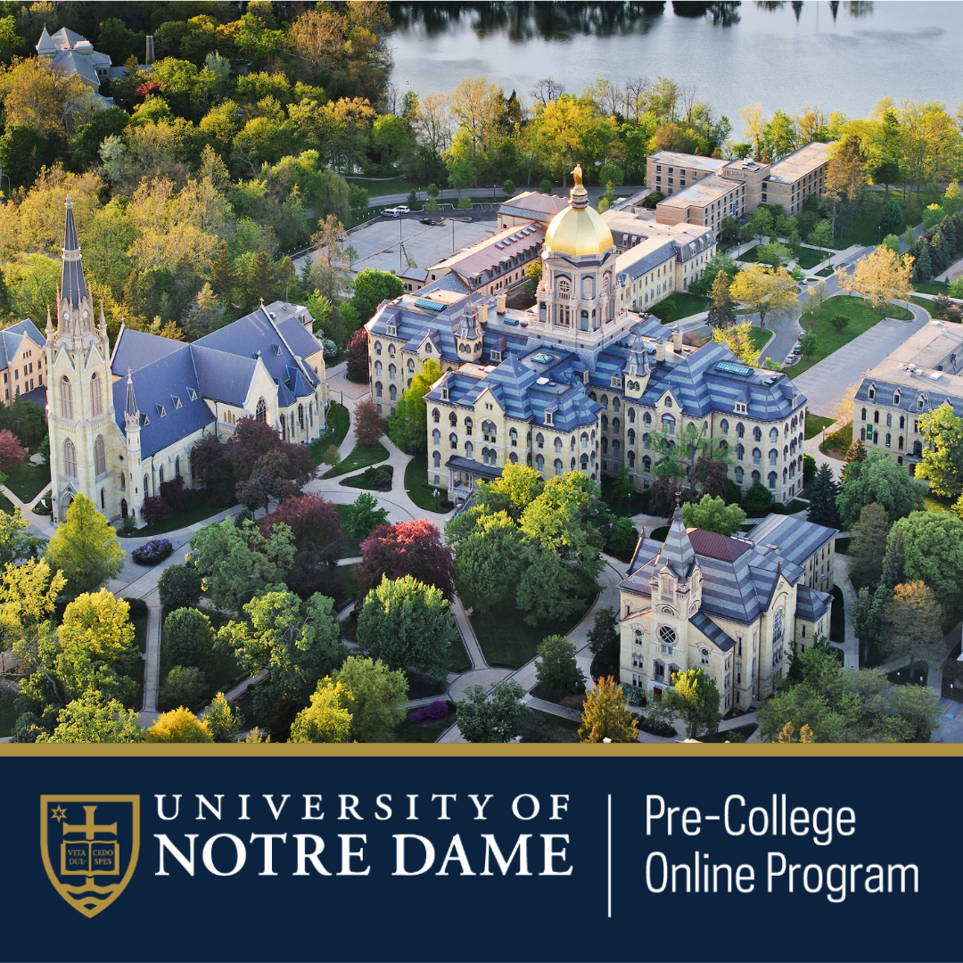 Notre Dame Pre-College Online Program Facebook ad