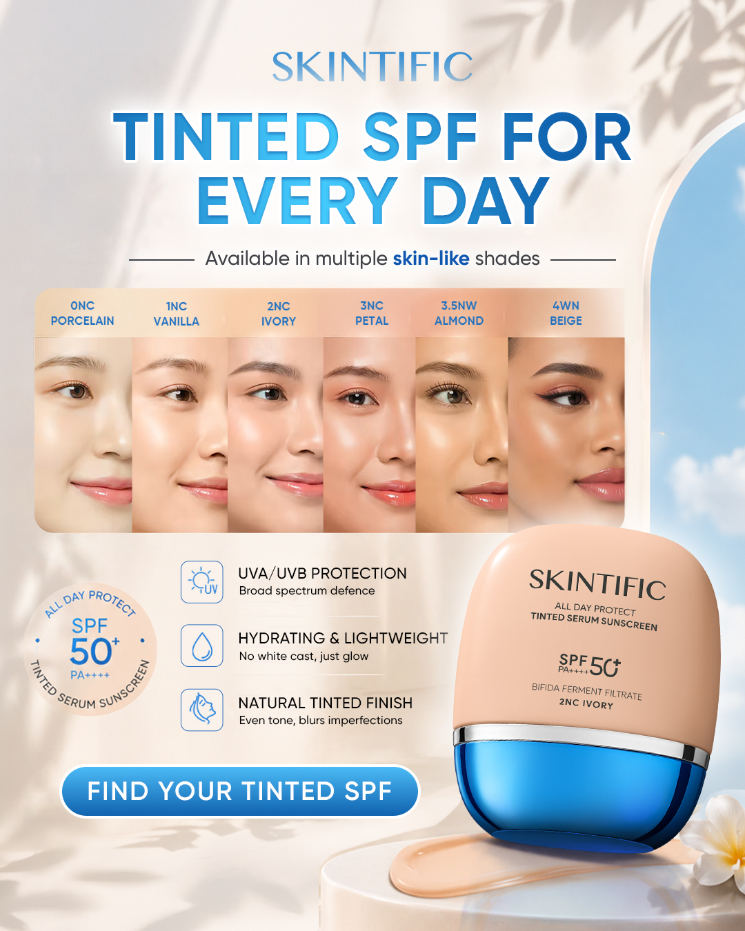 SkintificShop Facebook ad