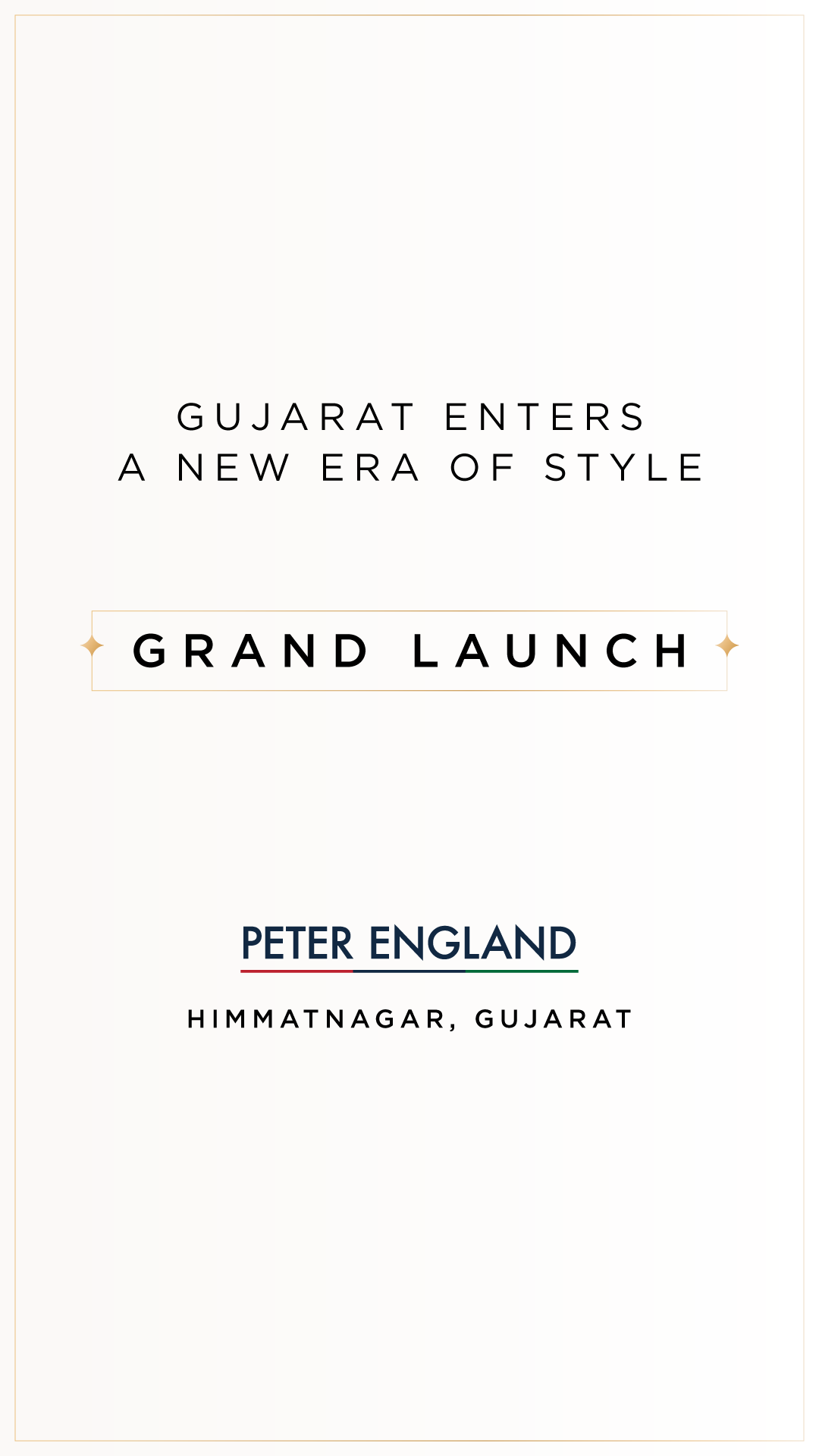 Peter England Facebook ad: We're now in your city.