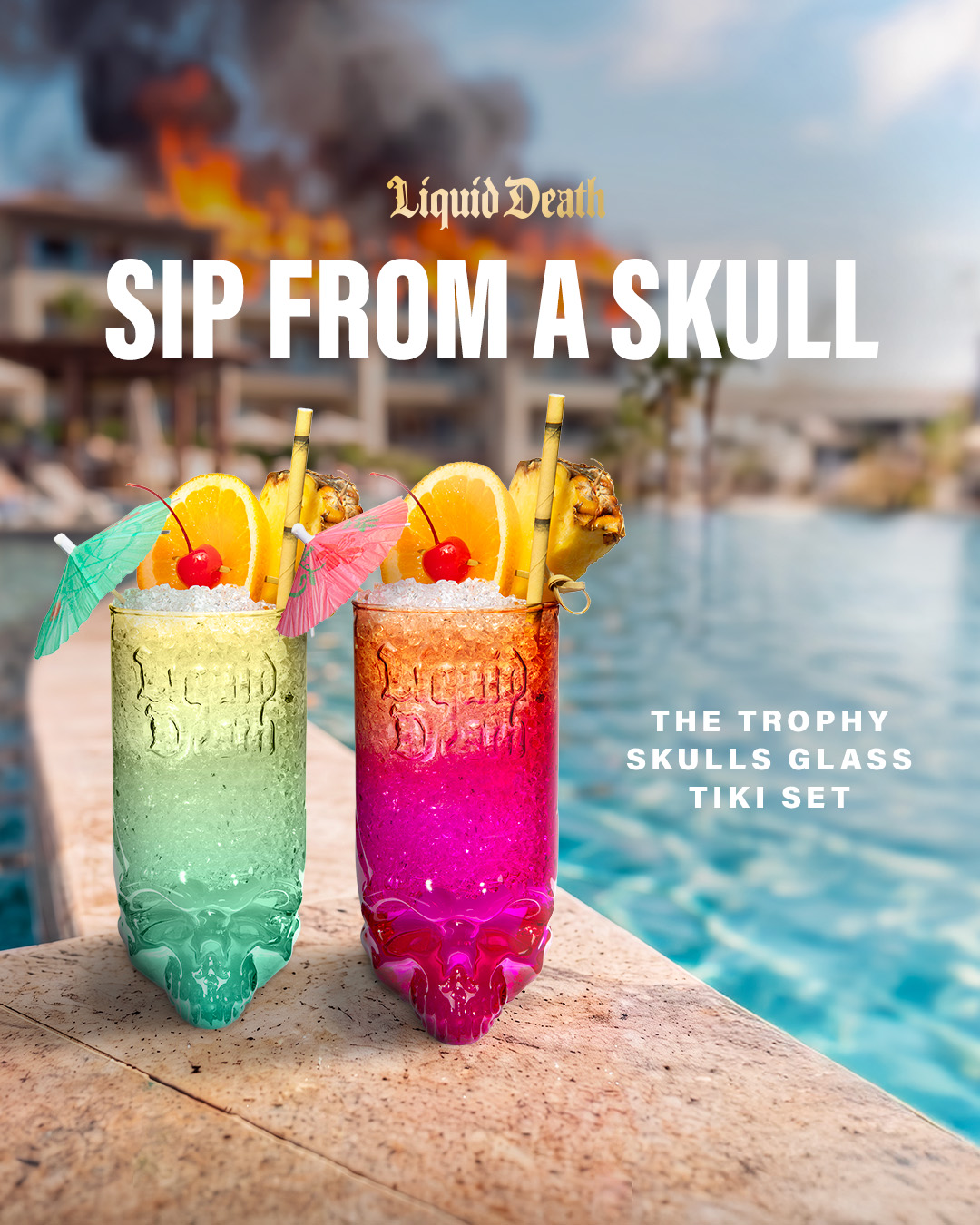 Liquid Death Facebook ad