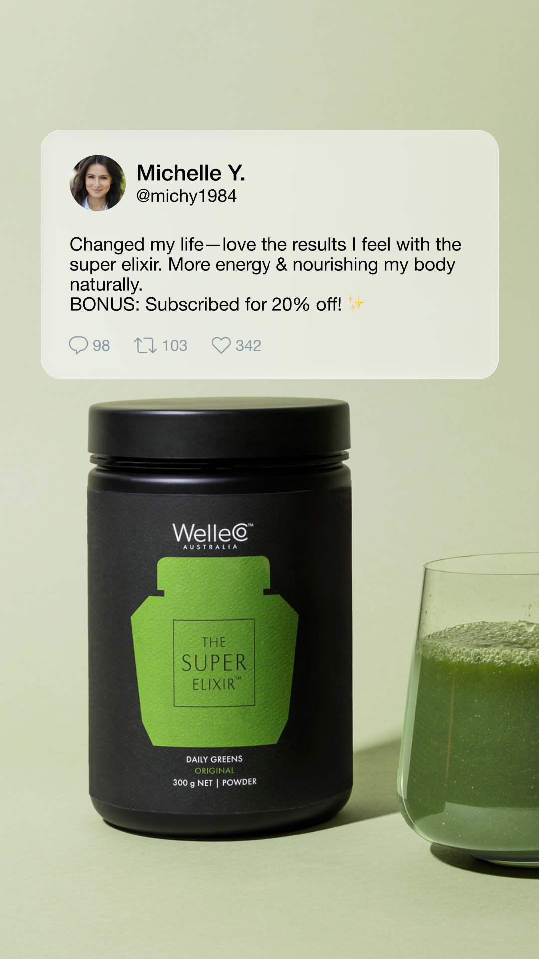 WelleCo Facebook ad